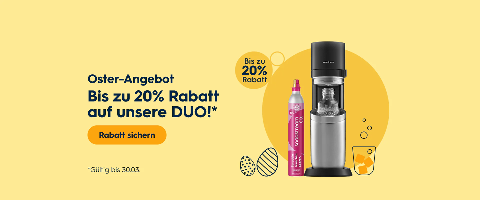 Frisches Sprudelwasser auf Knopfdruck